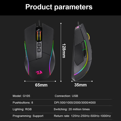 Lonewolf RGB Gaming Mouse