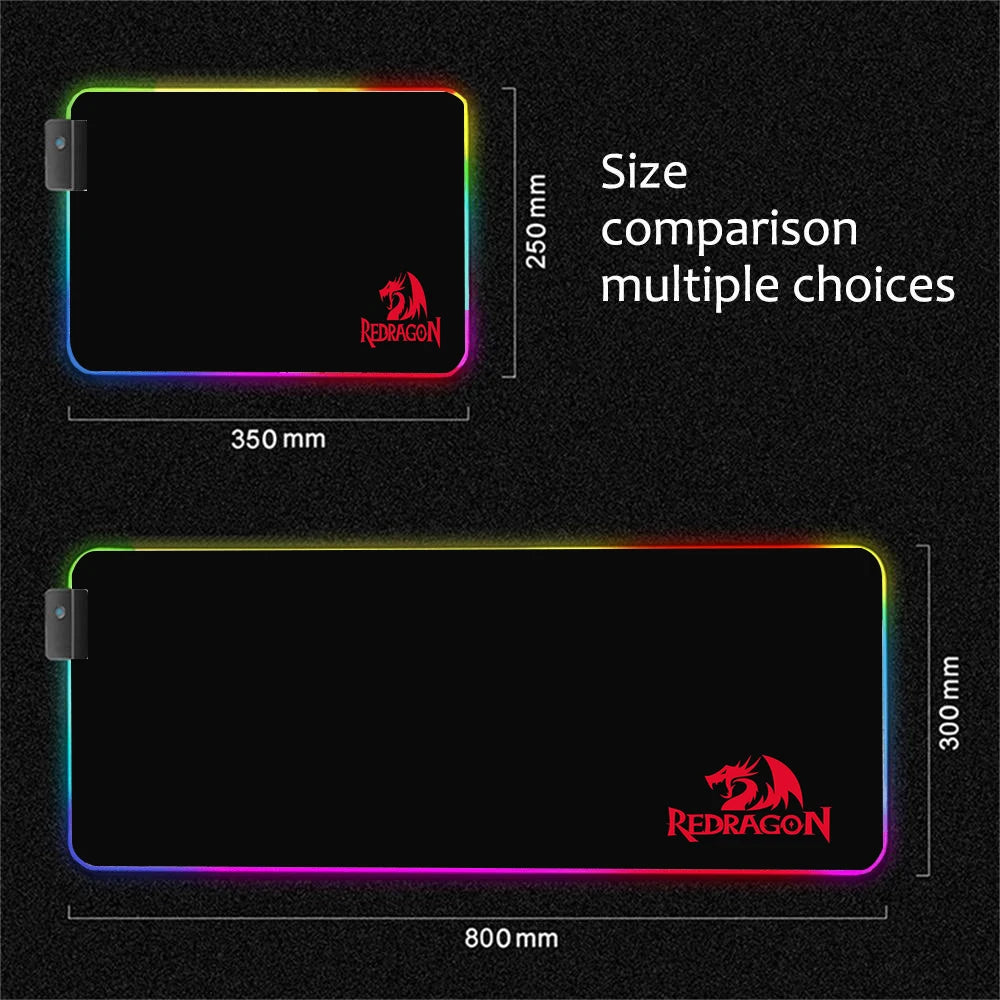 Redragon RGB Gaming Mouse Pads