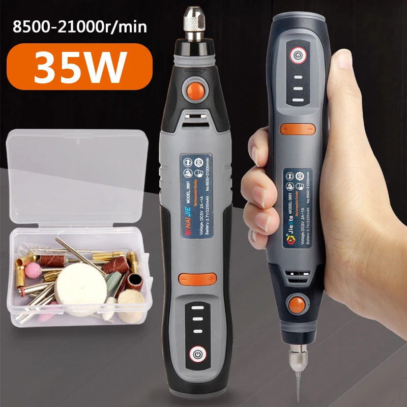 35W Cordless 3-Speed Mini Drill