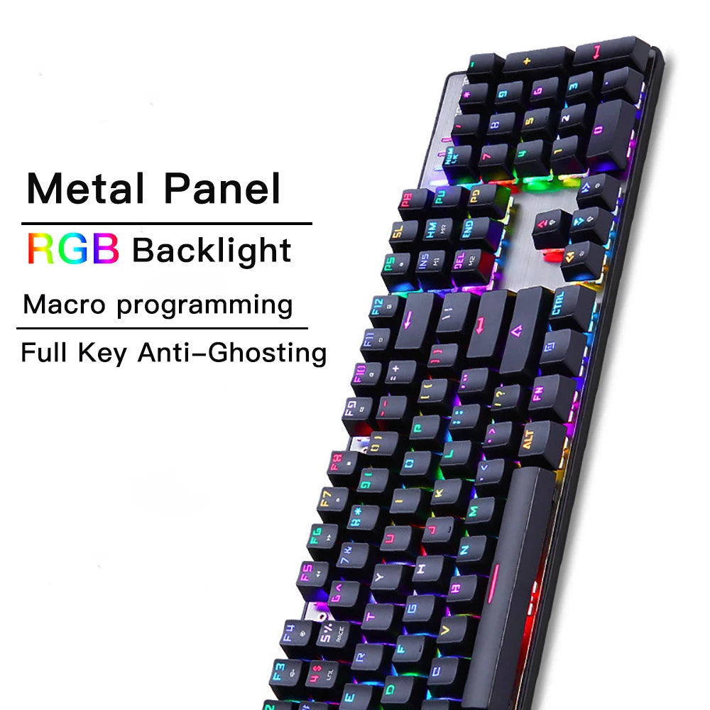 CK104 RGB Mechanical Keyboard – Precision and Style for Every Gamer