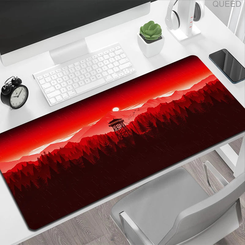 Forest Trees Gaming Desk Mat