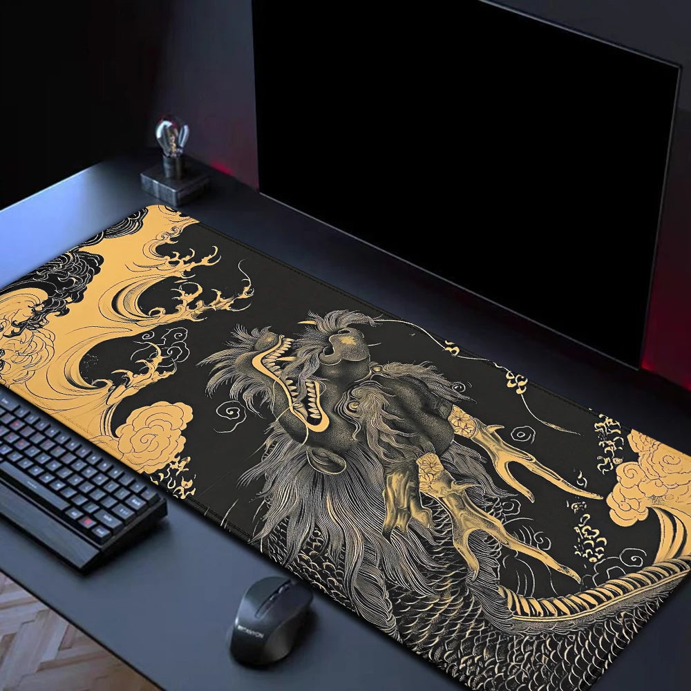 Japanese Dragon Mousepad (4 Sizes - High Quality)