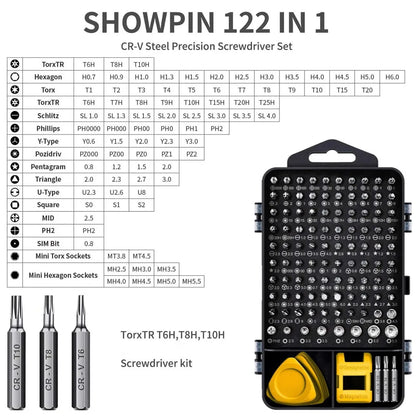 122-in-1 Magnetic Computer Repair Kit – Precision Screwdriver Set