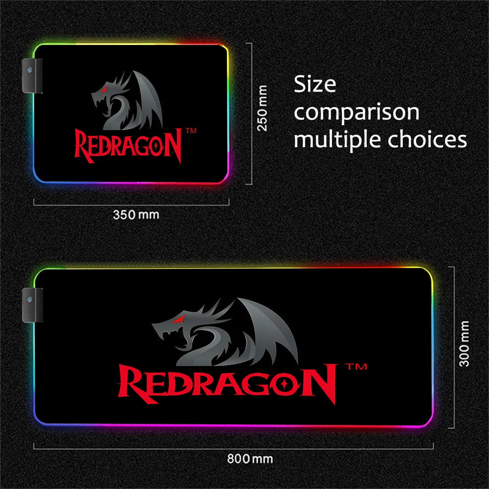 Redragon RGB Gaming Mouse Pads