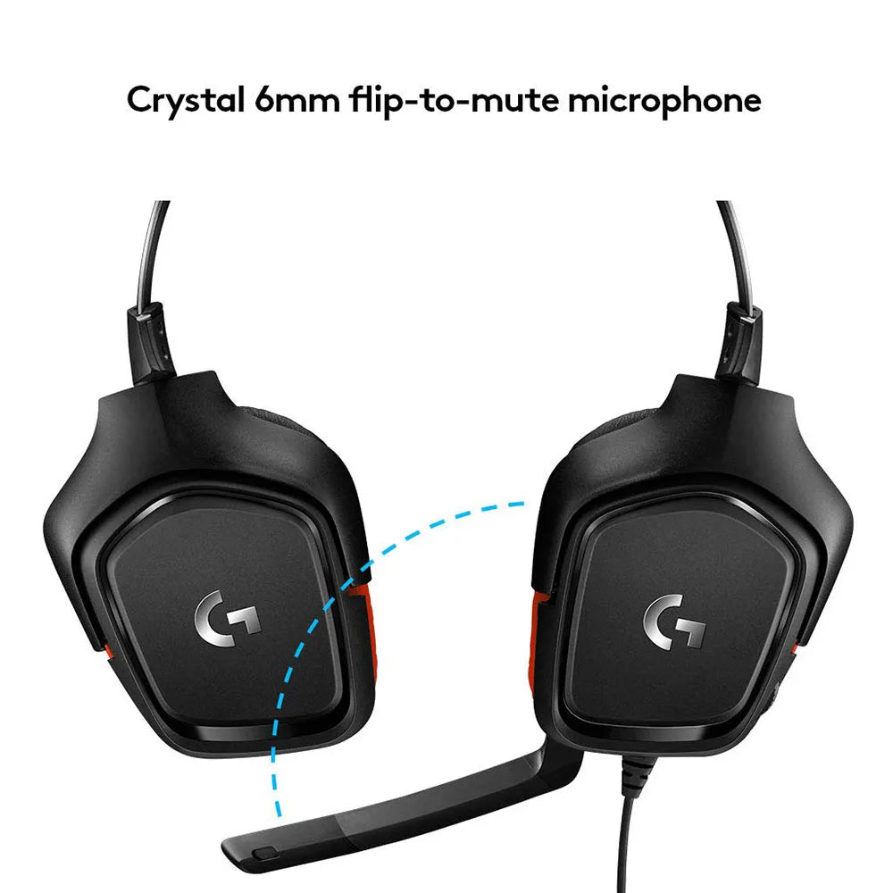 Logitech G331 Wired Over Ear Gaming Headphones + Microphone