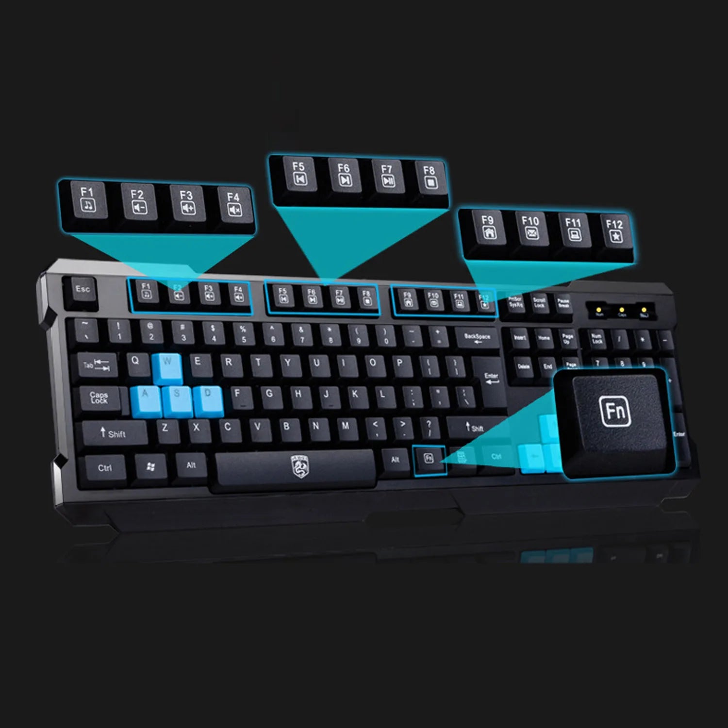 Gaming Keyboard &amp; Mouse 2.4G Wireless Set