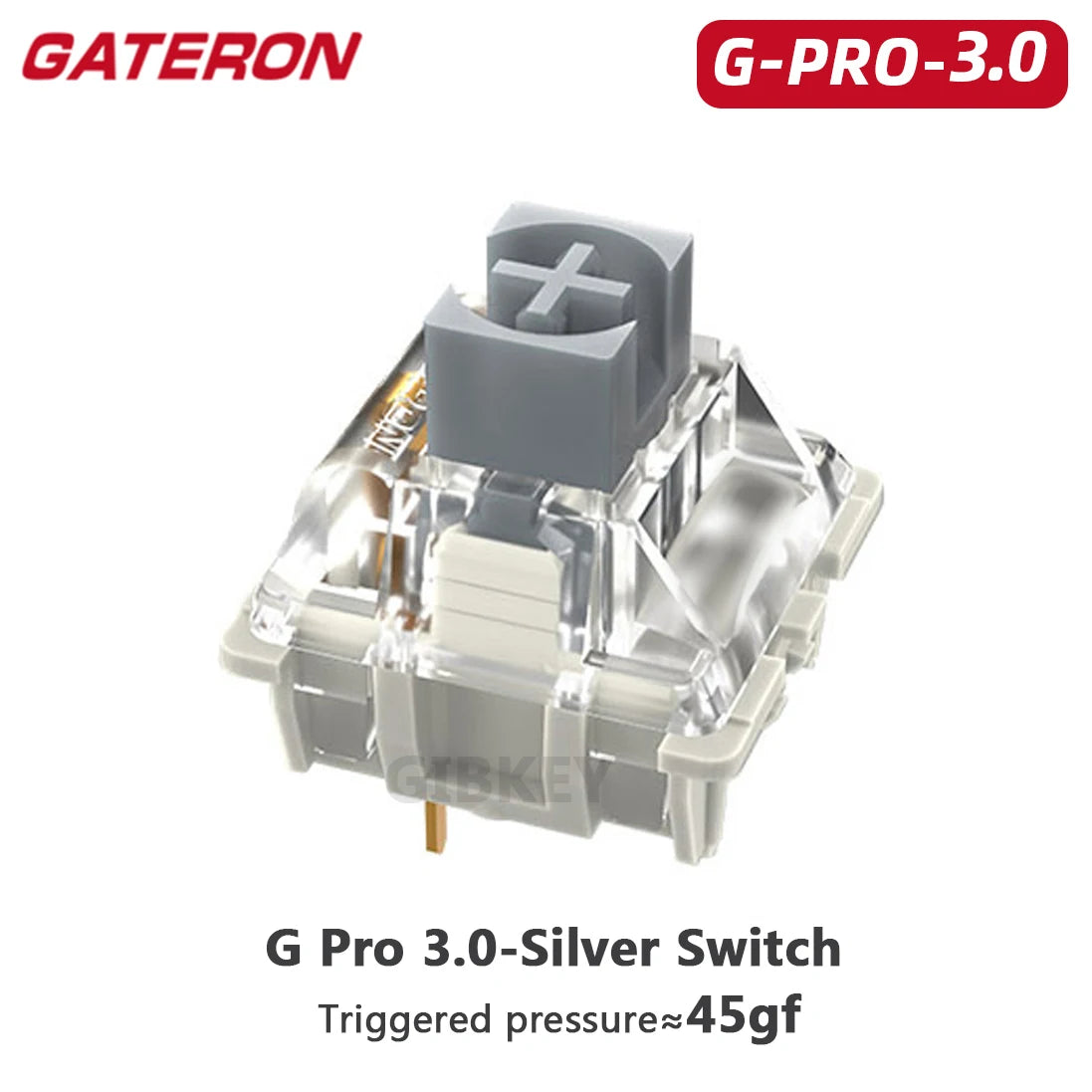 Gateron White Yellow Silver Pro 2.0 V2 Switch 3pin RGB linear Tactile Red Brown Switchs for Hot-swappable Mechanical keyboard