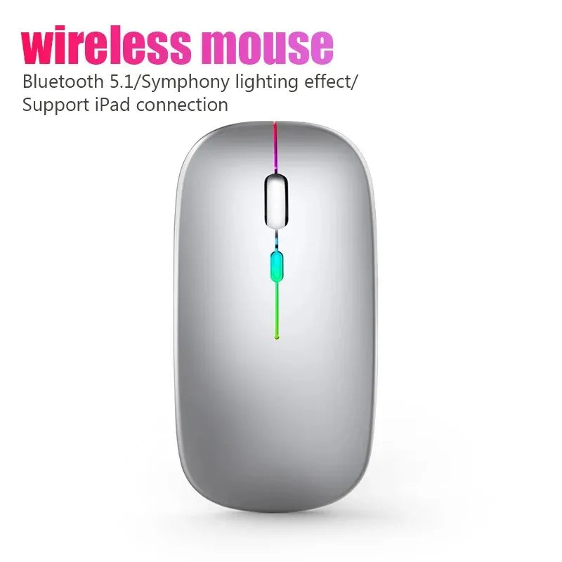 Wireless RGB Rechargeable Bluetooth PC 3600DPI Mouse