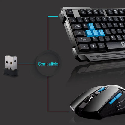 Gaming Keyboard &amp; Mouse 2.4G Wireless Set