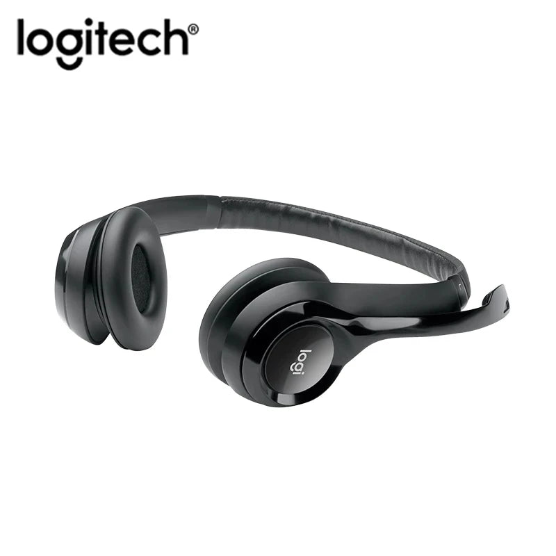 Logitech H390 USB Wired Headset Stereo Headphones with Noise-Cancelling Microphone For PC/Mac/Laptop