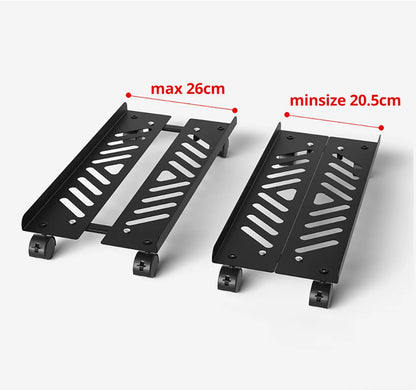 Adjustable PC Tower Stand with Wheels