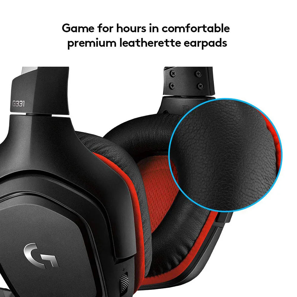 Logitech G331 Wired Over Ear Gaming Headphones + Microphone