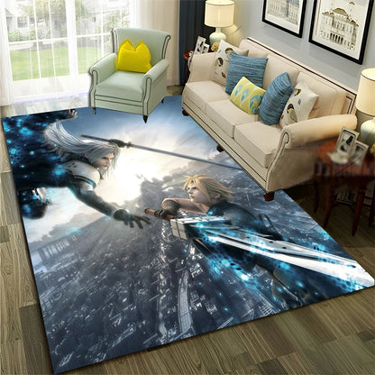 Large 3D Final Fantasy Carpet Rug – HD Gamer Decor