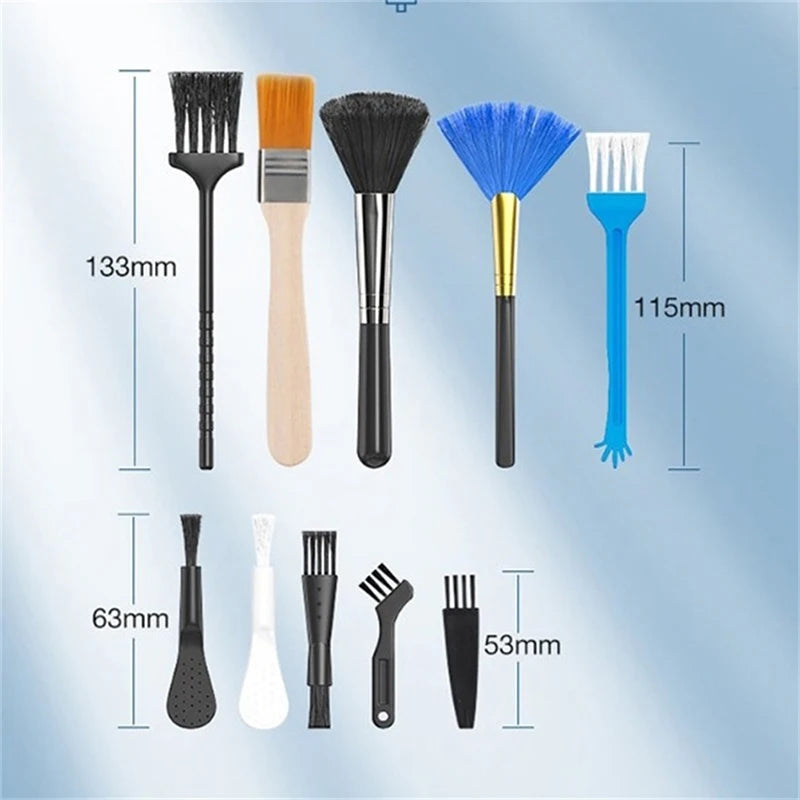 PC Laptop Keyboard Cleaning Tools Brush Kit 10 Pcs Small Tools Car Phone Dust Brushes Dust Cleaner Accessories Shaver Household