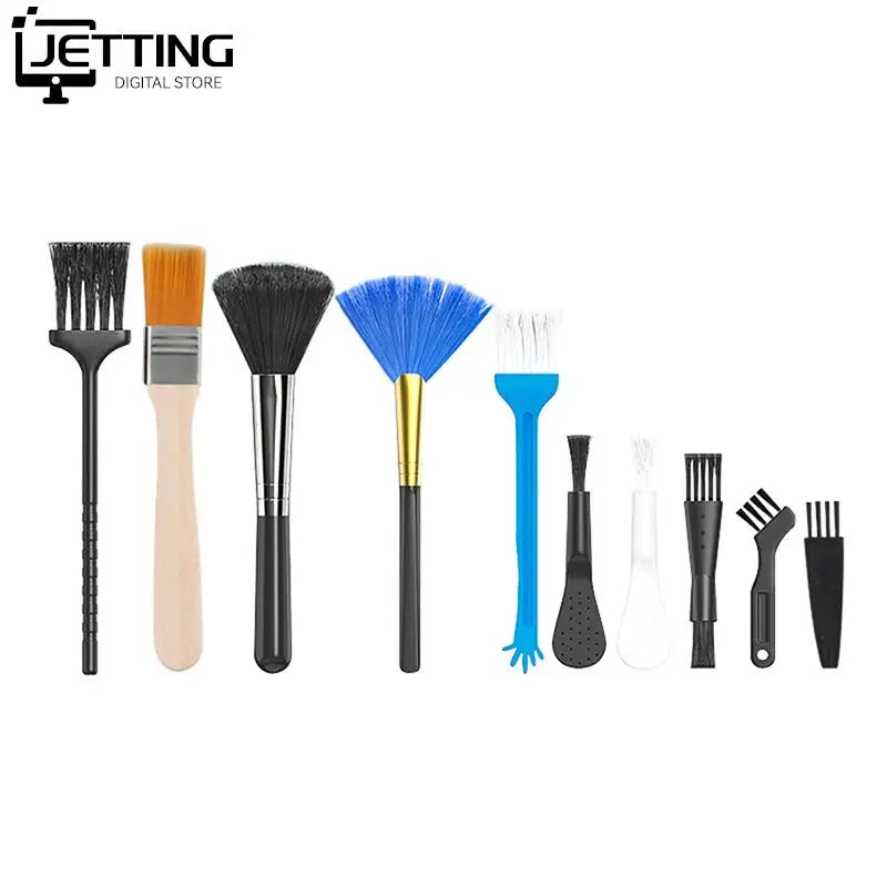 PC Laptop Keyboard Cleaning Tools Brush Kit 10 Pcs Small Tools Car Phone Dust Brushes Dust Cleaner Accessories Shaver Household