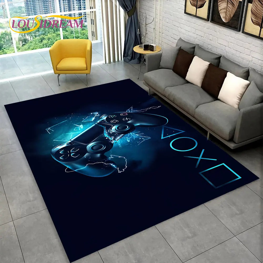 Cartoon Gaming Carpet - Perfect for Kids’ Rooms and Play Areas