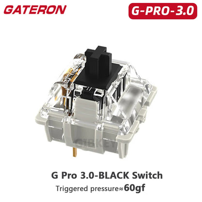 Gateron White Yellow Silver Pro 2.0 V2 Switch 3pin RGB linear Tactile Red Brown Switchs for Hot-swappable Mechanical keyboard