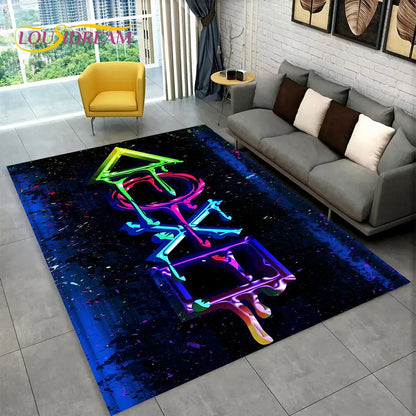 Cartoon Gaming Carpet - Perfect for Kids’ Rooms and Play Areas