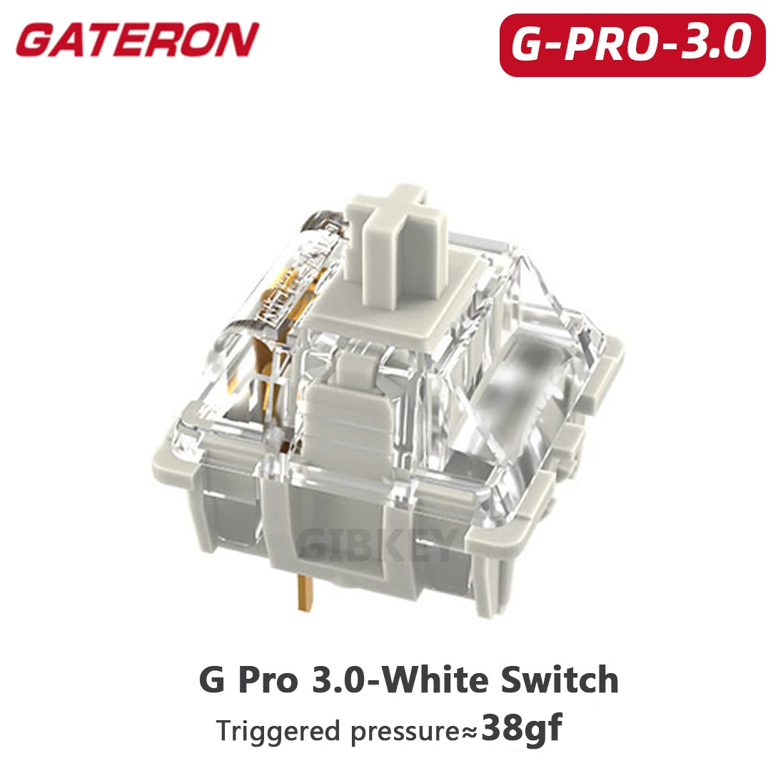 Gateron White Yellow Silver Pro 2.0 V2 Switch 3pin RGB linear Tactile Red Brown Switchs for Hot-swappable Mechanical keyboard