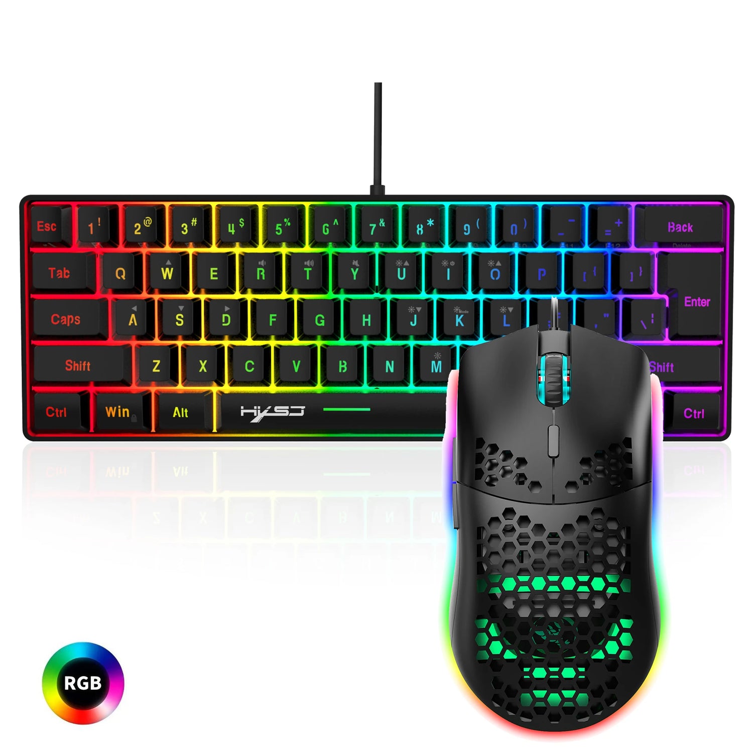 V700 RGB Mechanical Gaming Keyboard &amp; Mouse Combo – Precision and Power for Gamers