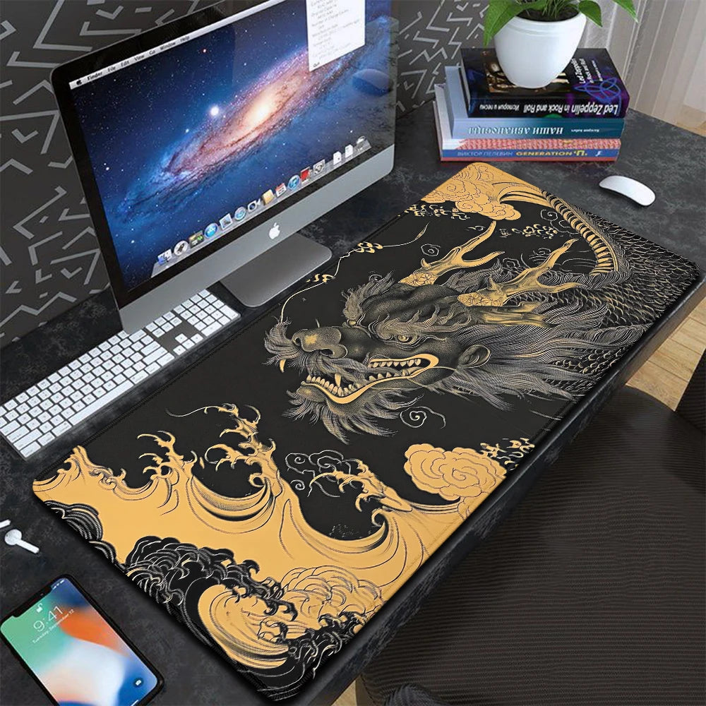 Japanese Dragon Mousepad (4 Sizes - High Quality)