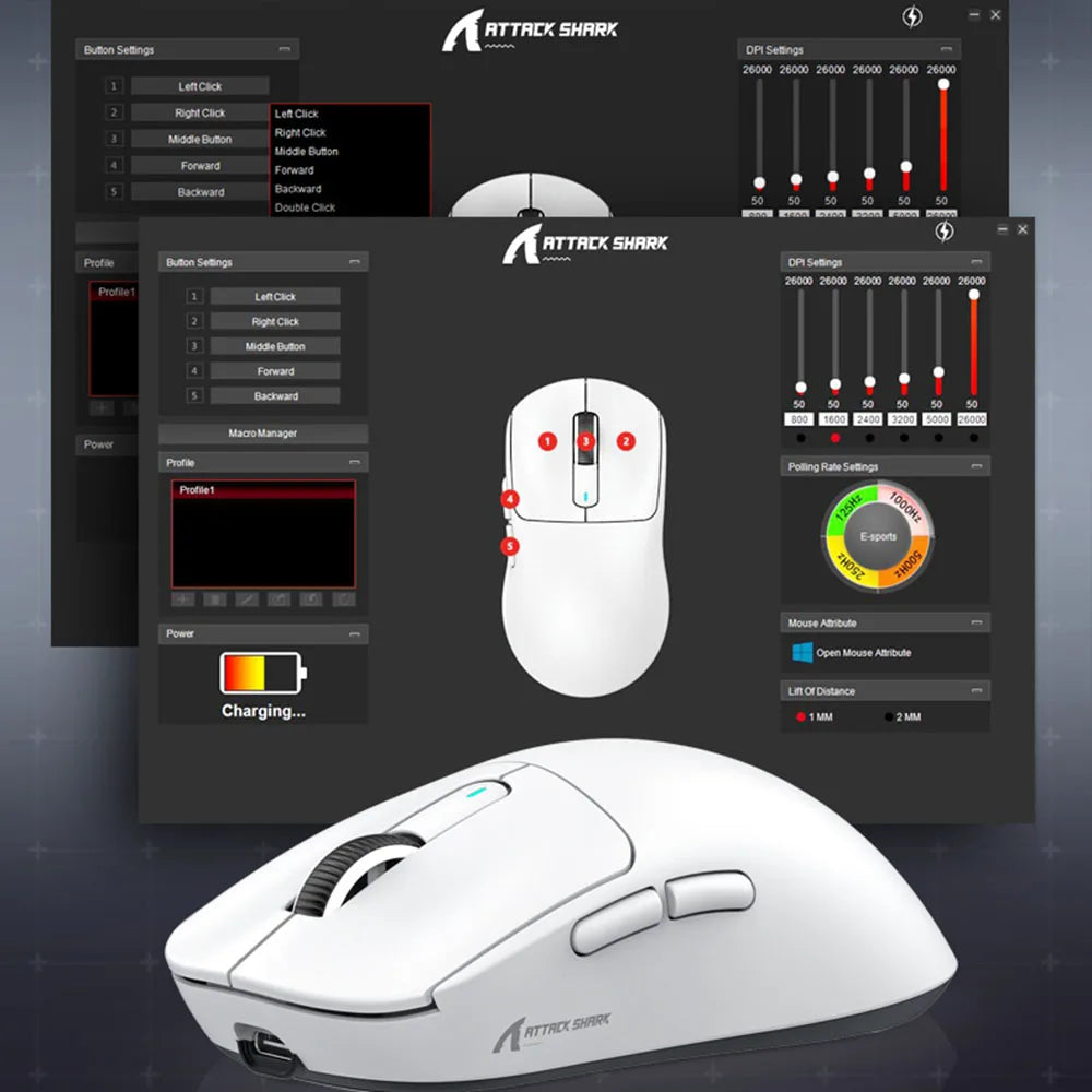 X3 Attack Shark Wireless Gaming Mouse