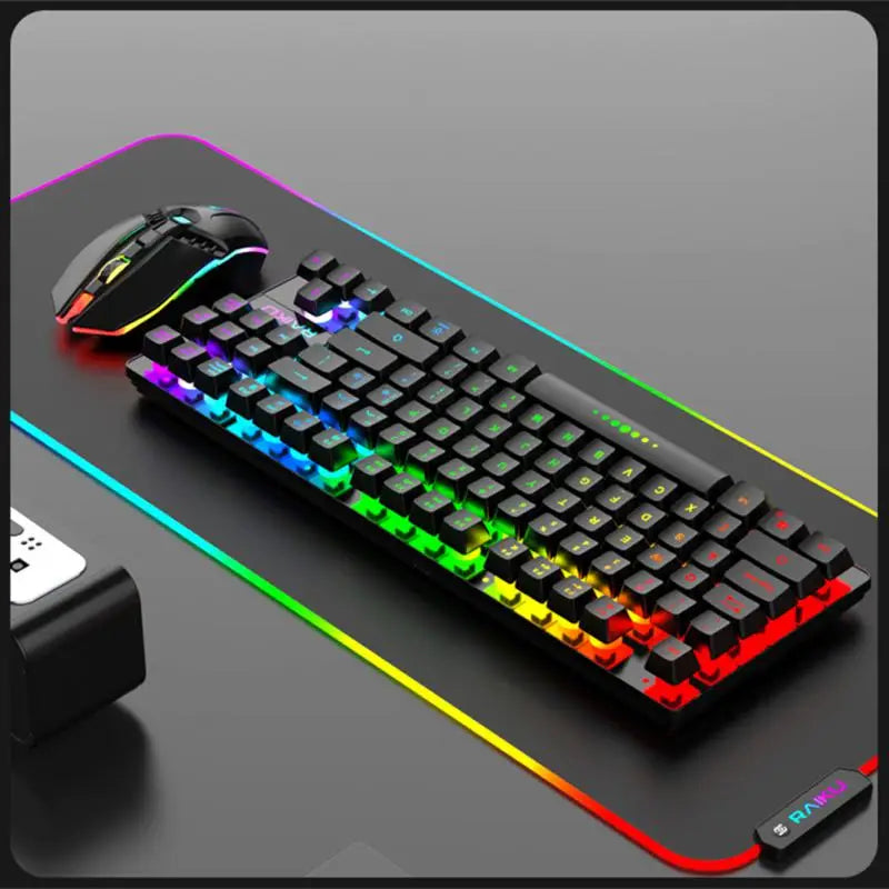 RYRA 2.4G Wireless - RGB Gaming Keyboard and Mouse Set