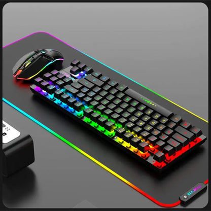 RYRA 2.4G Wireless - RGB Gaming Keyboard and Mouse Set