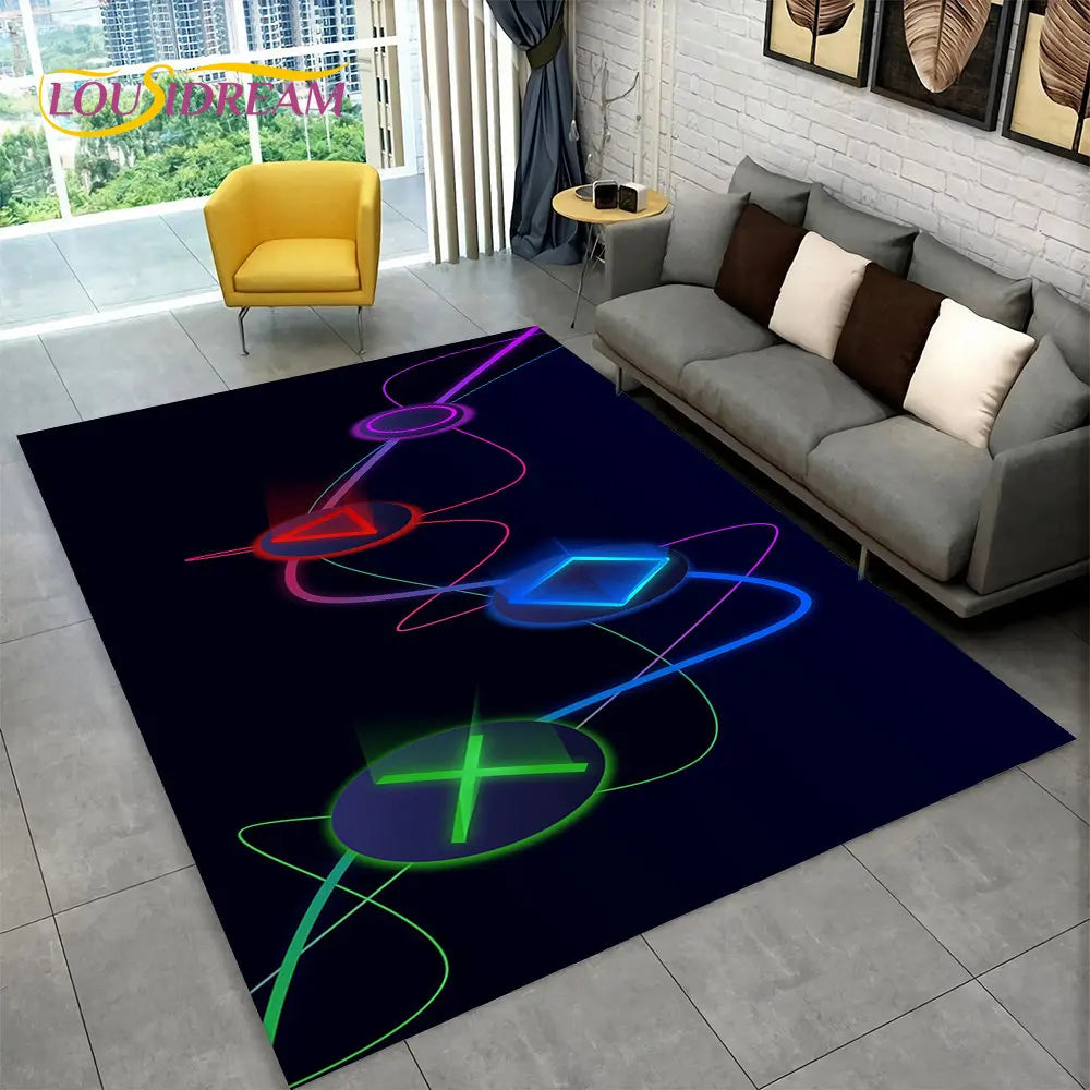 Cartoon Gaming Carpet - Perfect for Kids’ Rooms and Play Areas