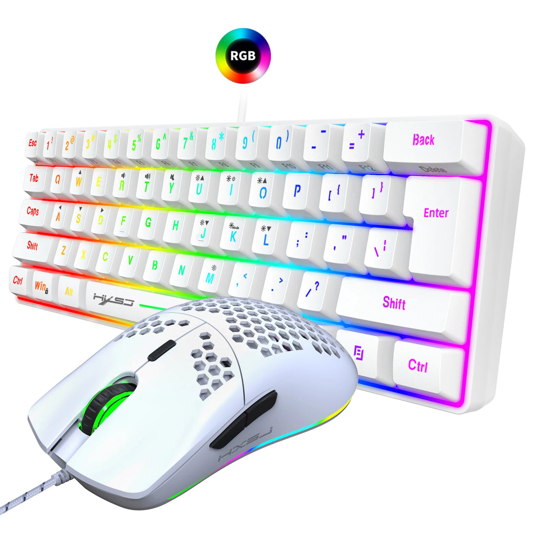 V700 RGB Mechanical Gaming Keyboard &amp; Mouse Combo – Precision and Power for Gamers