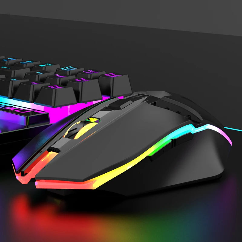 RYRA 2.4G Wireless - RGB Gaming Keyboard and Mouse Set