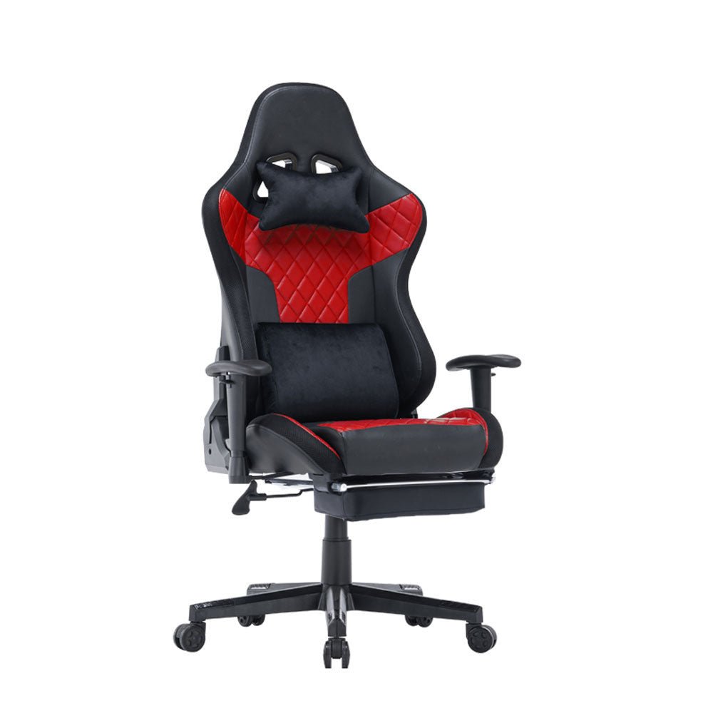 RGB Lights Bluetooth Speaker Gaming Chair - Black/Red