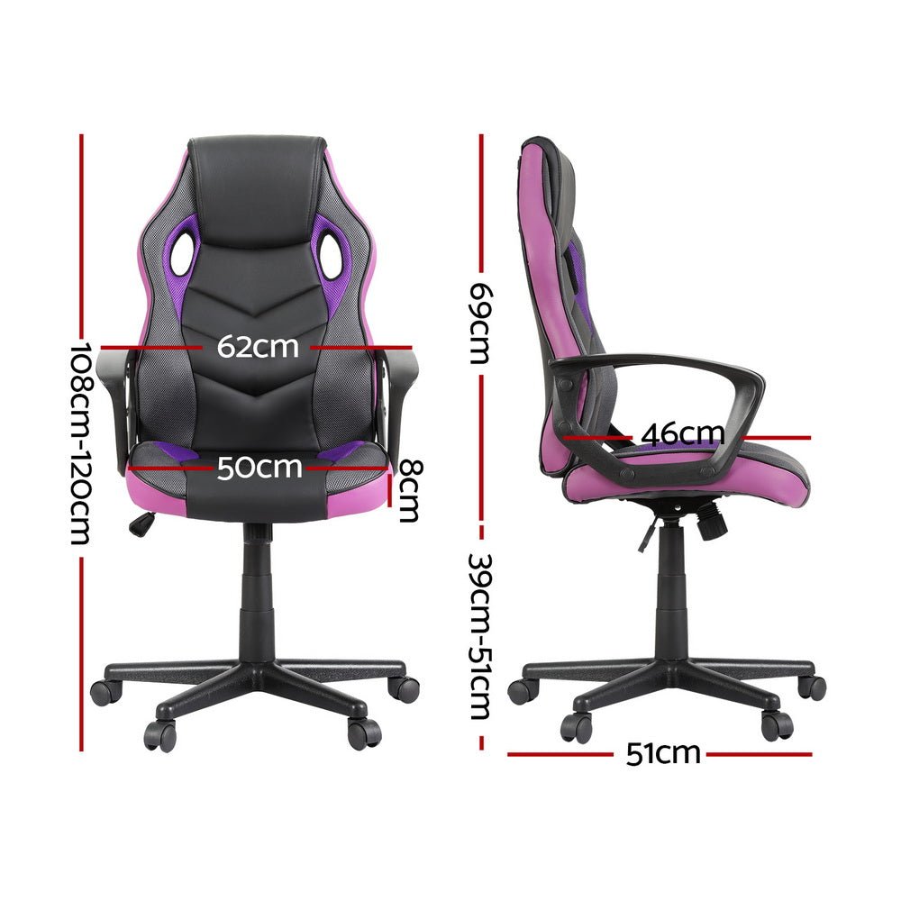 Gaming Office Chair Computer Chairs Purple-1