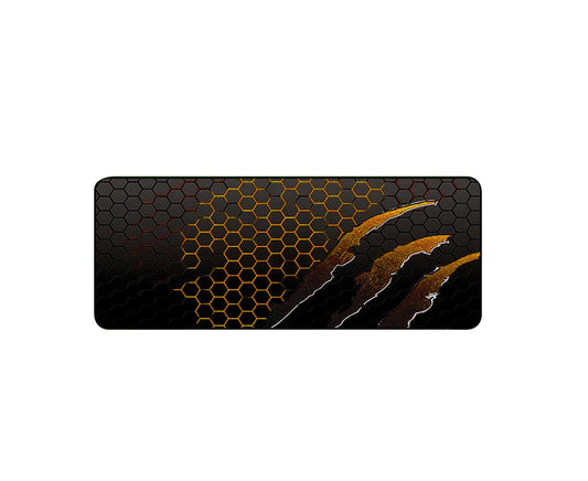 Mouse Pad Thicken Honeycomb Design Waterproof Sweatproof Non-Slip Carpet Large Game Keyboard Mouse Mat Computer Accessories - Orange